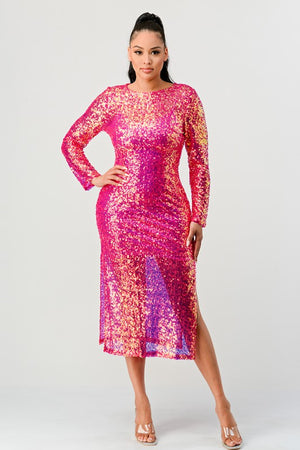 SEQUIN GLAMOUR MAXII DRESS