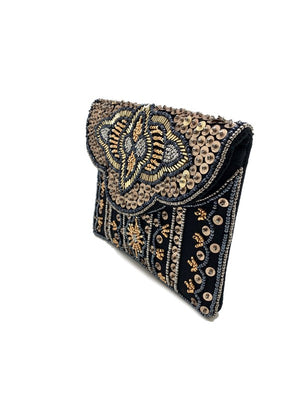 Midnight Dream Beaded Clutch Handbags LMC 103