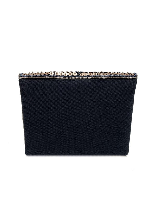 Midnight Dream Beaded Clutch Handbags LMC 103